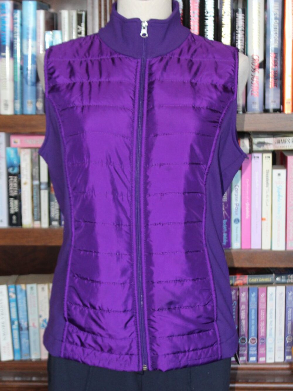 Made For Life Purple Quilted Vest